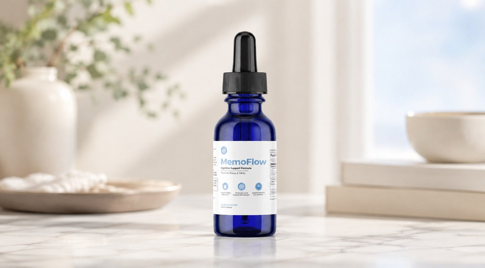 MemoFlow cognitive support formula bottle